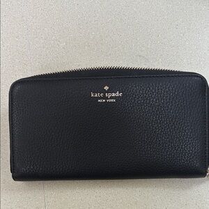 Kate Spade Black Textured Wallet